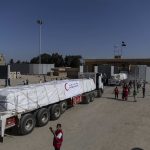 Guerre Israel-Hamas : 20 camions d’aide humanitaire sont entrés à Gaza